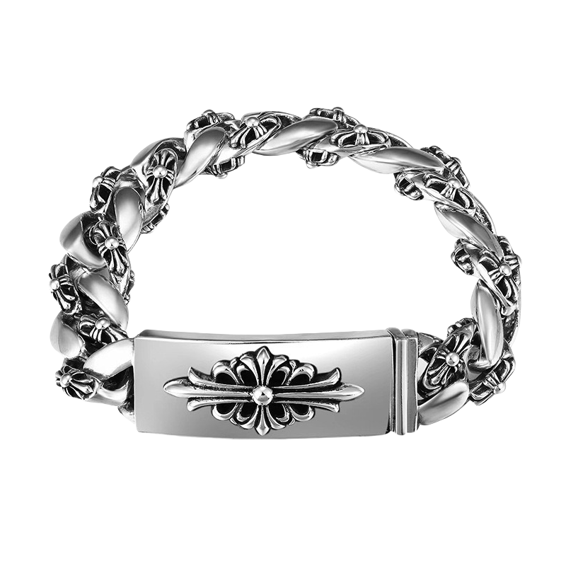 Floral Cross Bracelet