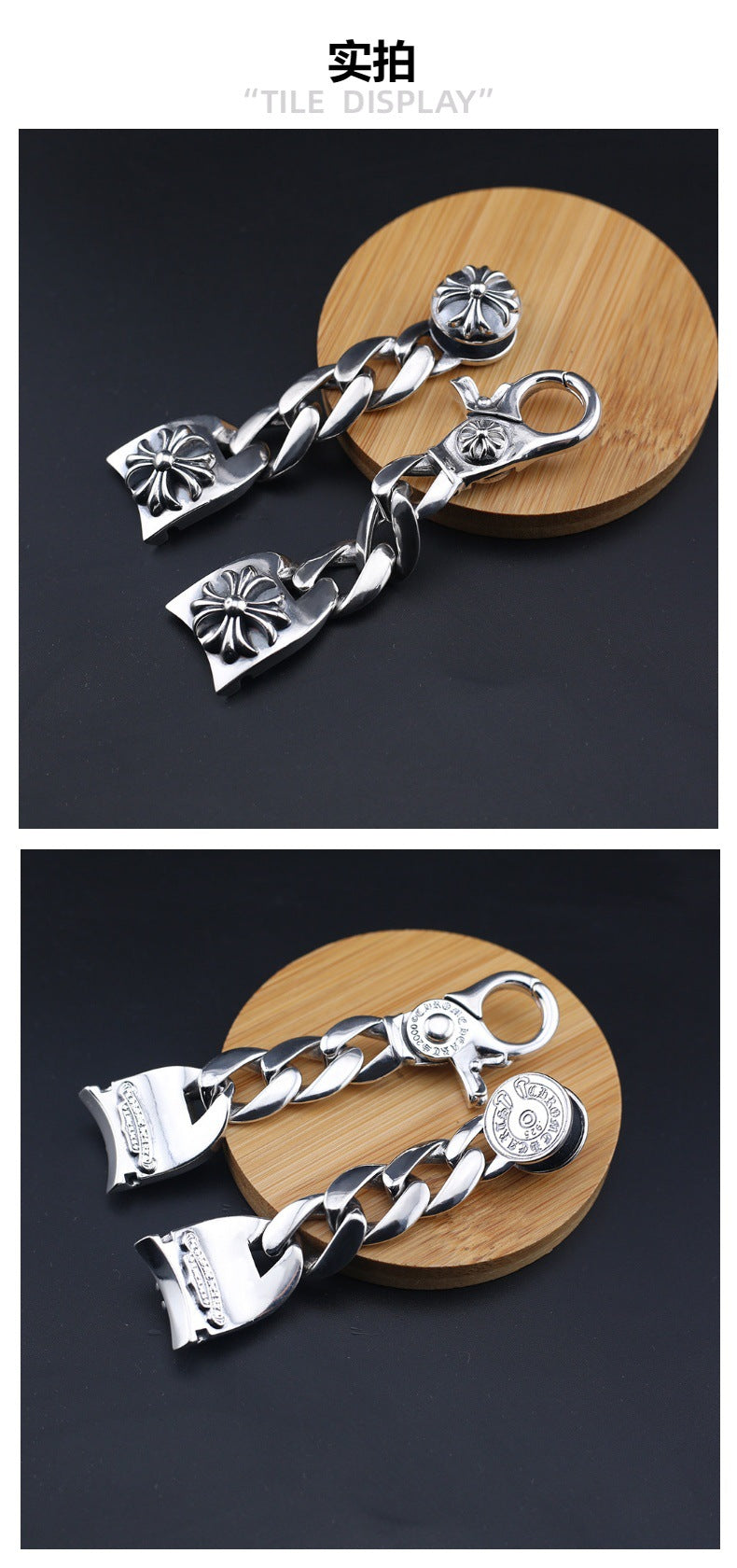 Cross Flower Buckle Watch Strap