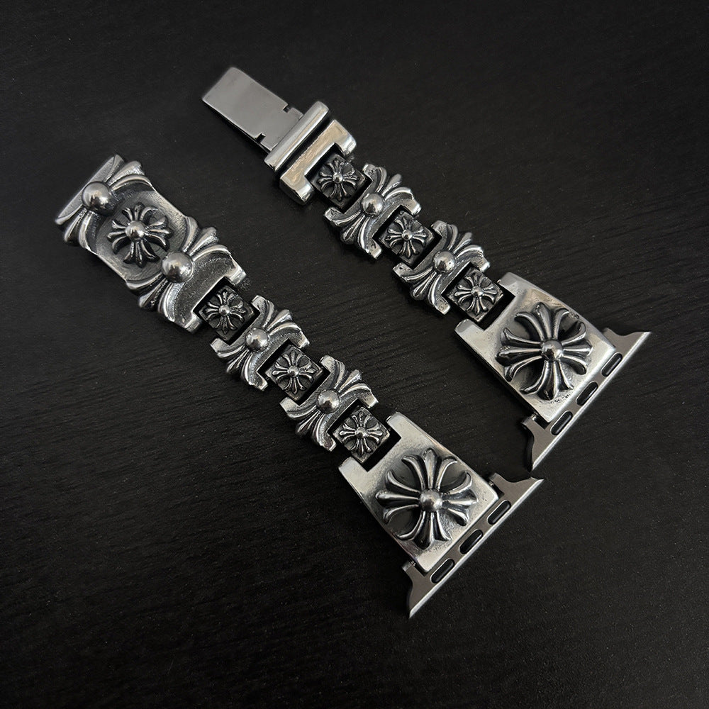 All-Match Cross Print Watch Strap