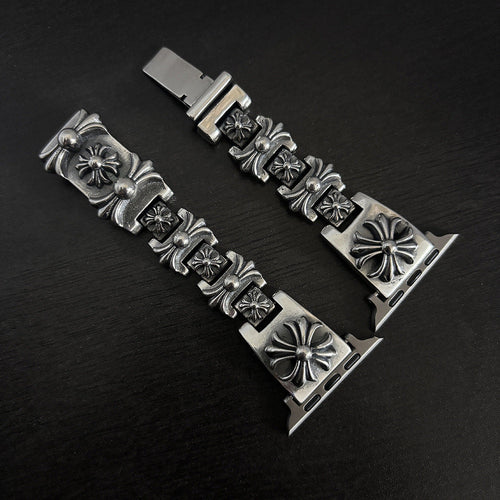 All-Match Cross Print Watch Strap