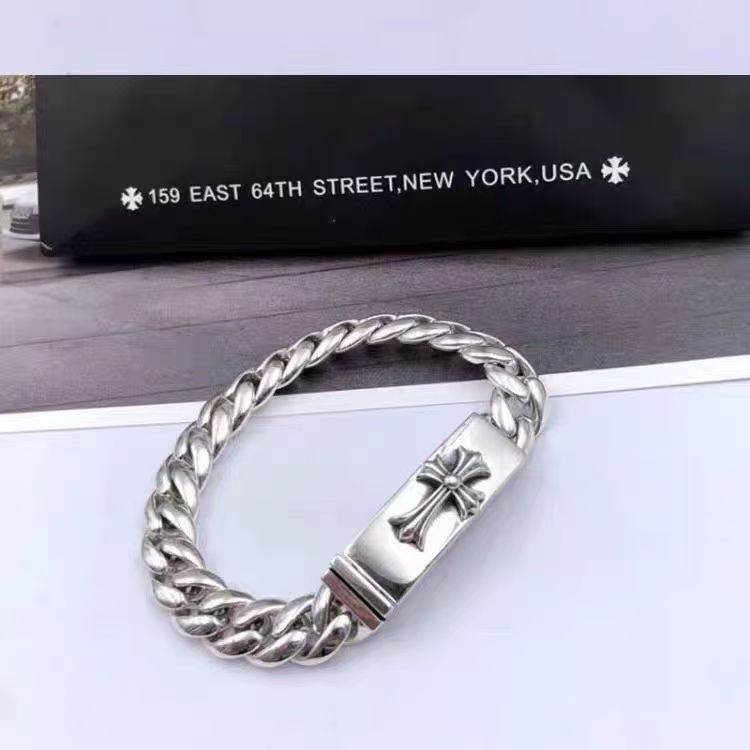 Half-Floral plus Cross Bracelet
