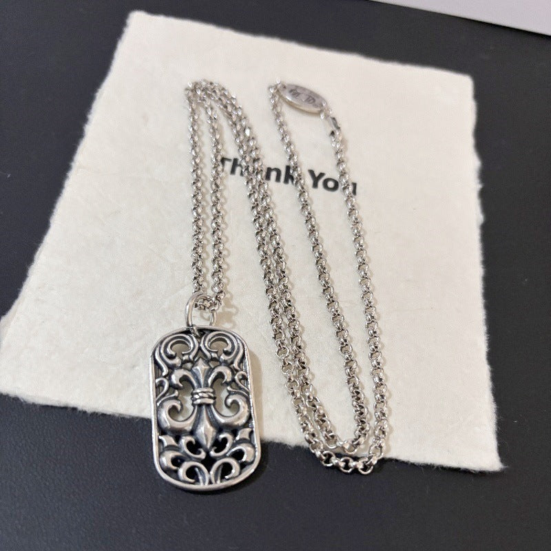 Anchor Hollow Domineering Pendant Necklace