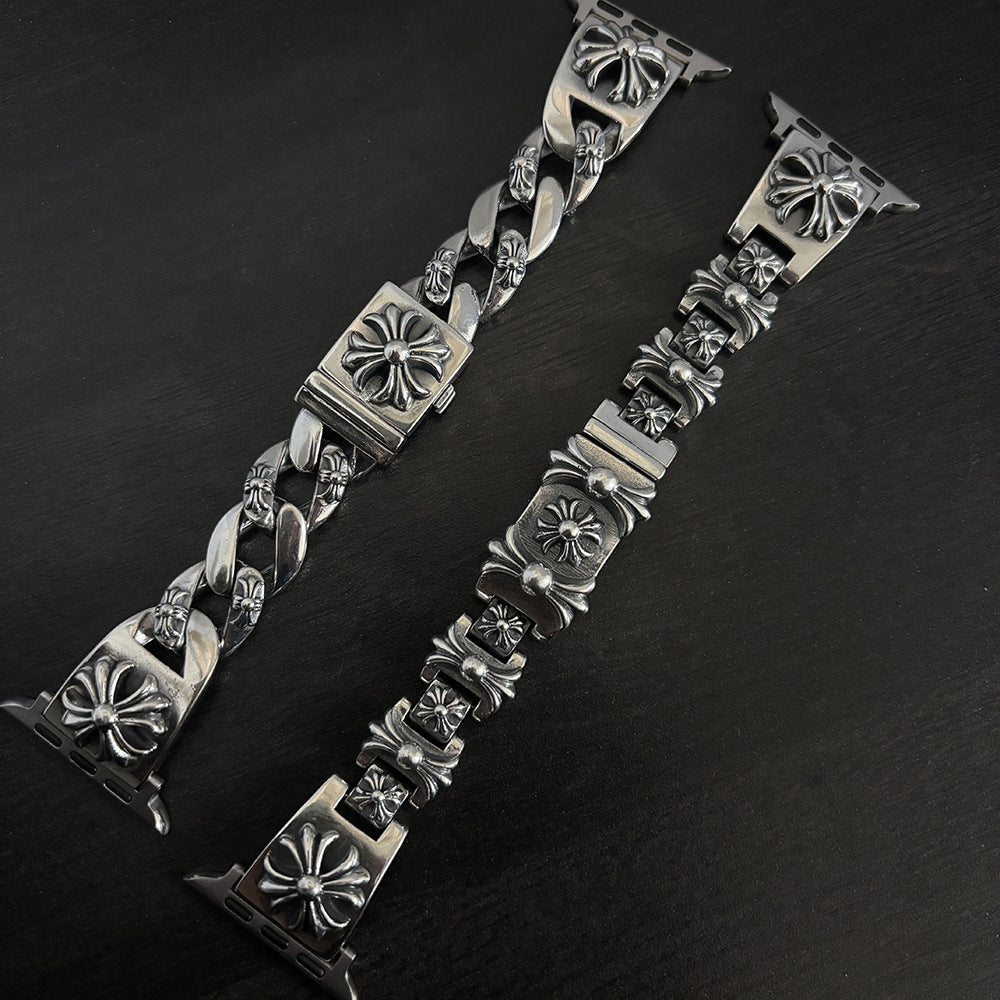 All-Match Cross Print Watch Strap