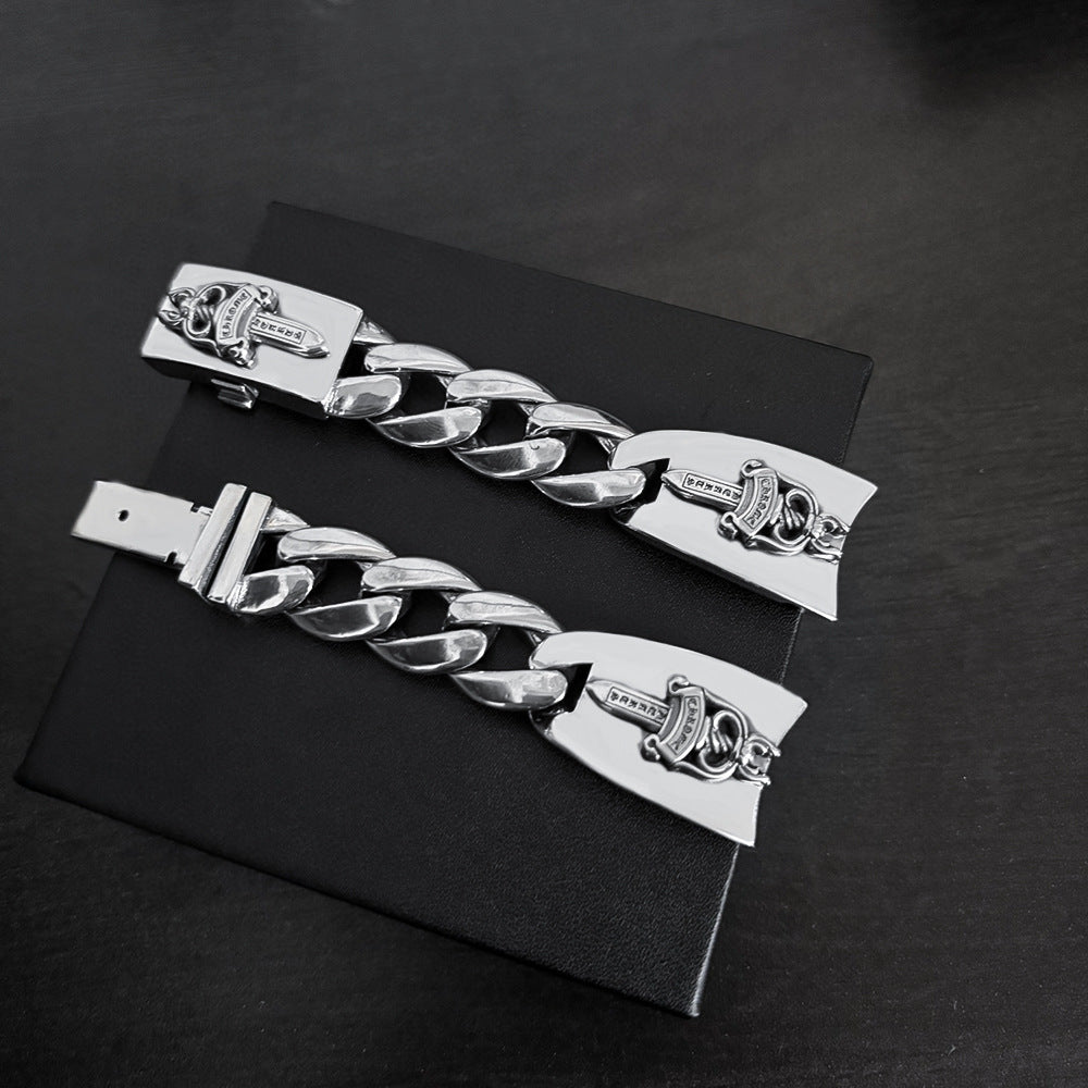 Sword Cross Flower Watch Strap