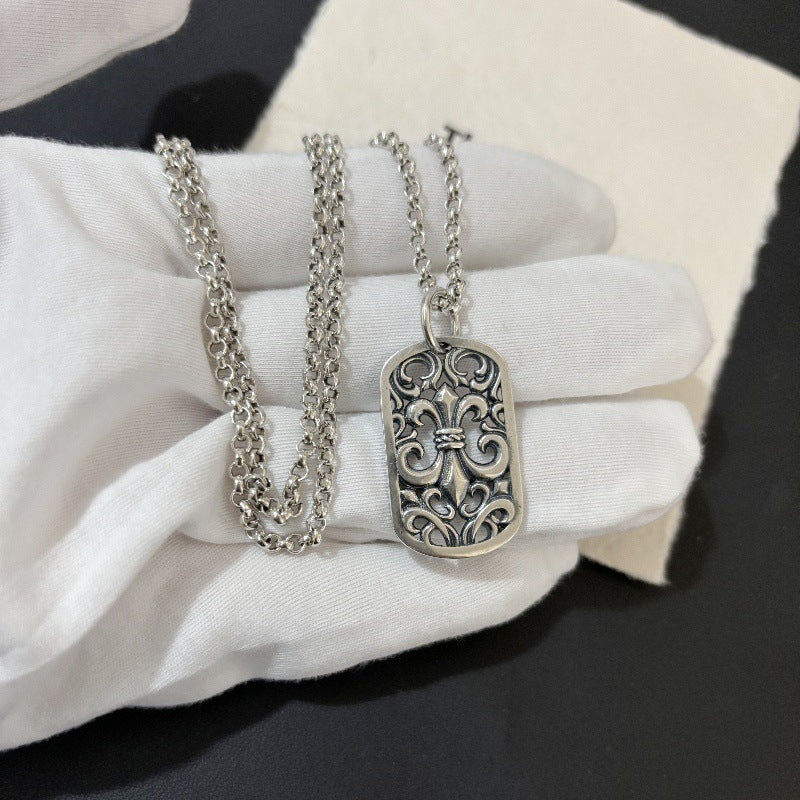 Anchor Hollow Domineering Pendant Necklace