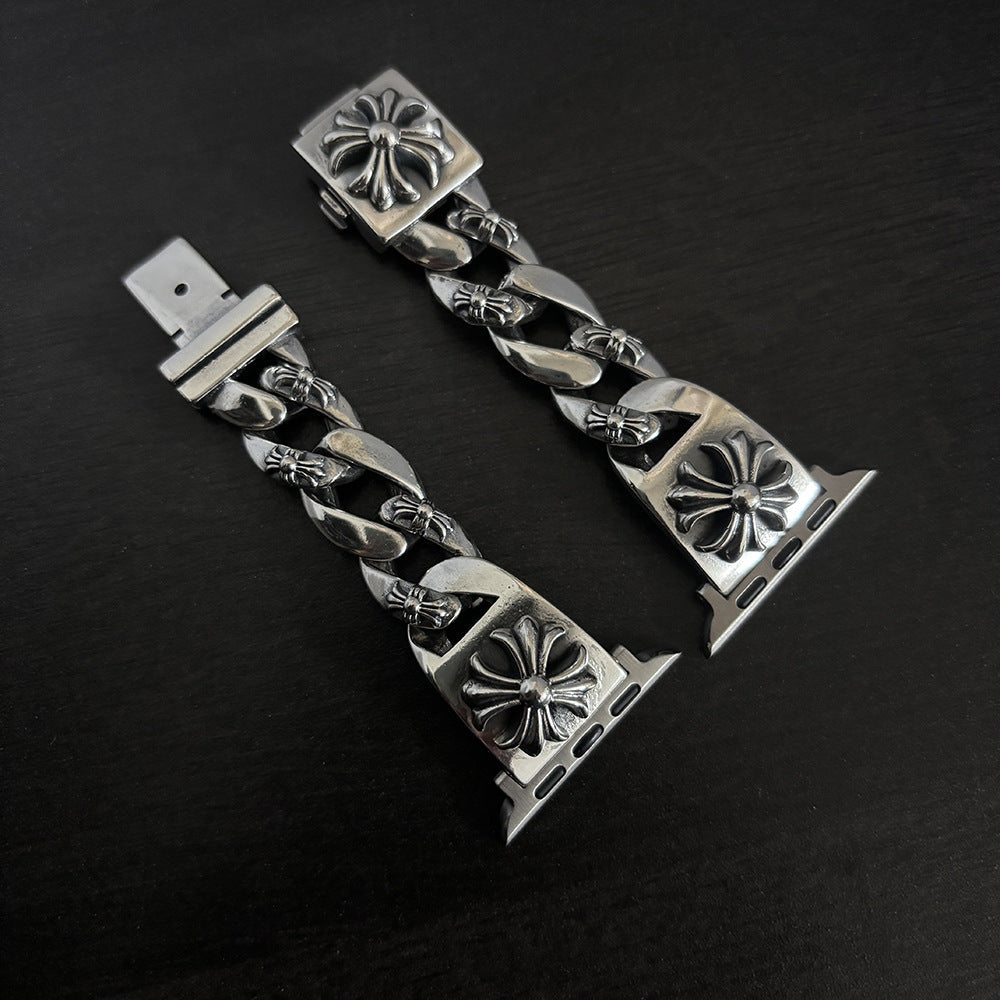 All-Match Cross Print Watch Strap