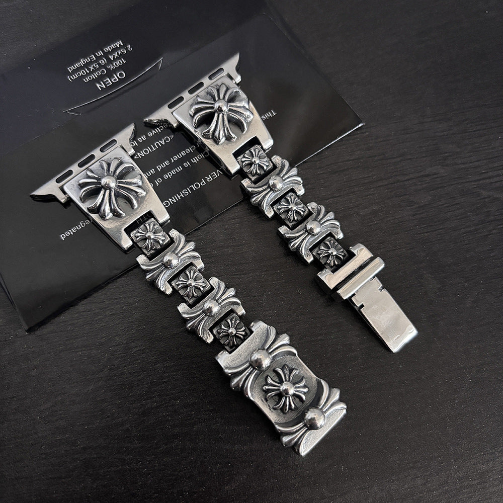All-Match Cross Print Watch Strap