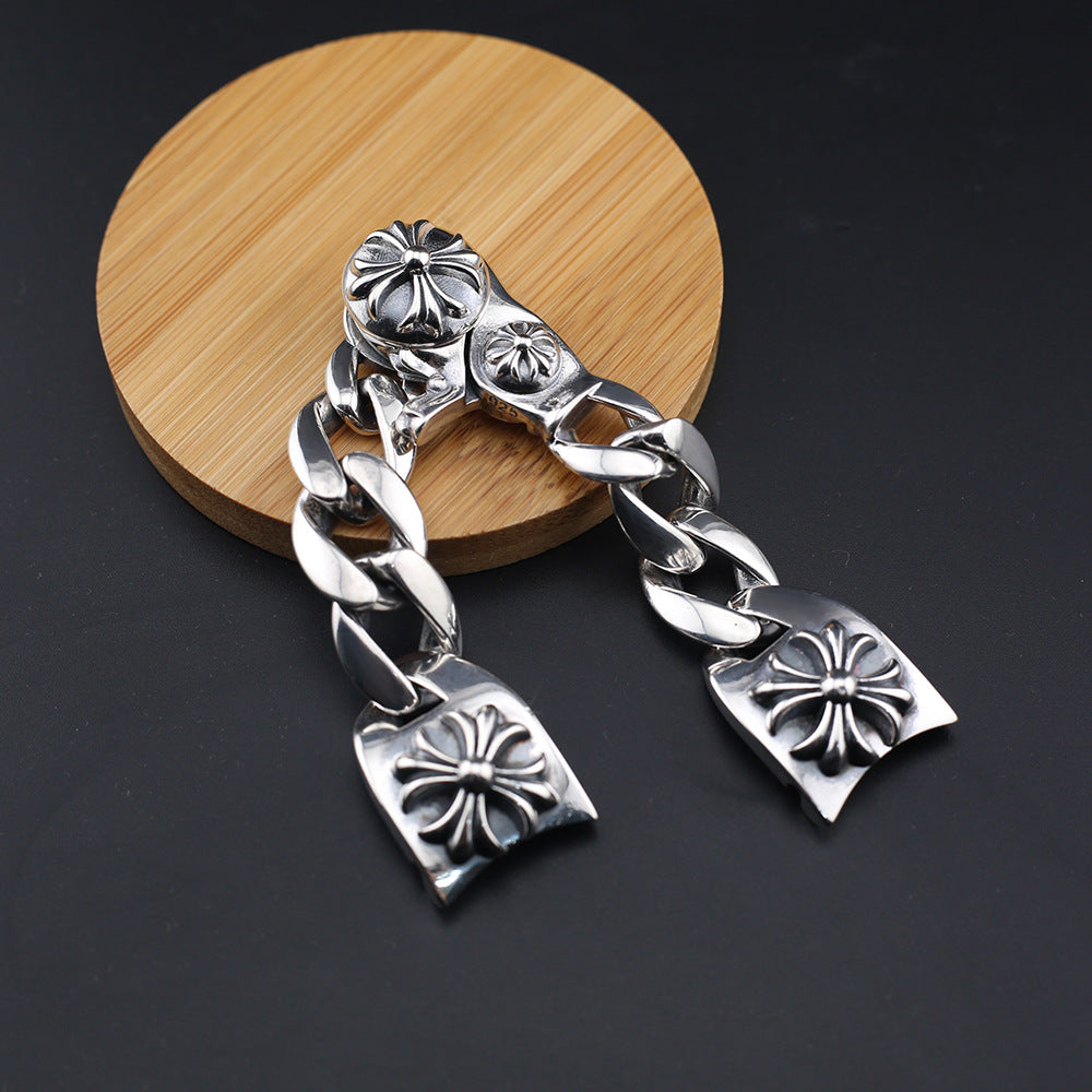 Cross Flower Buckle Watch Strap