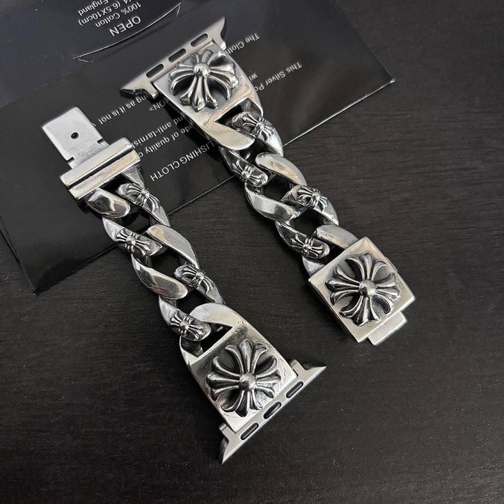 All-Match Cross Print Watch Strap