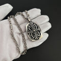 Crusader Flower Square Pendant