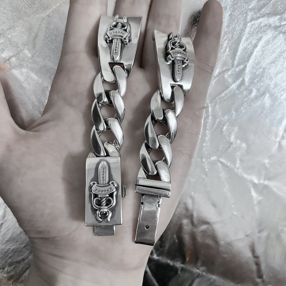 Sword Cross Flower Watch Strap