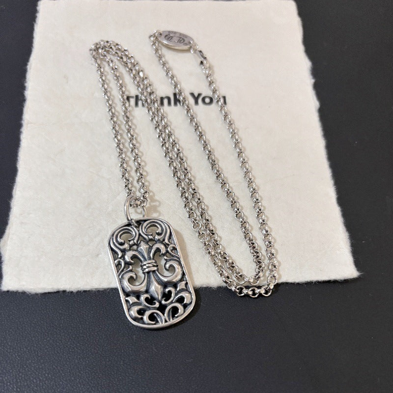 Anchor Hollow Domineering Pendant Necklace
