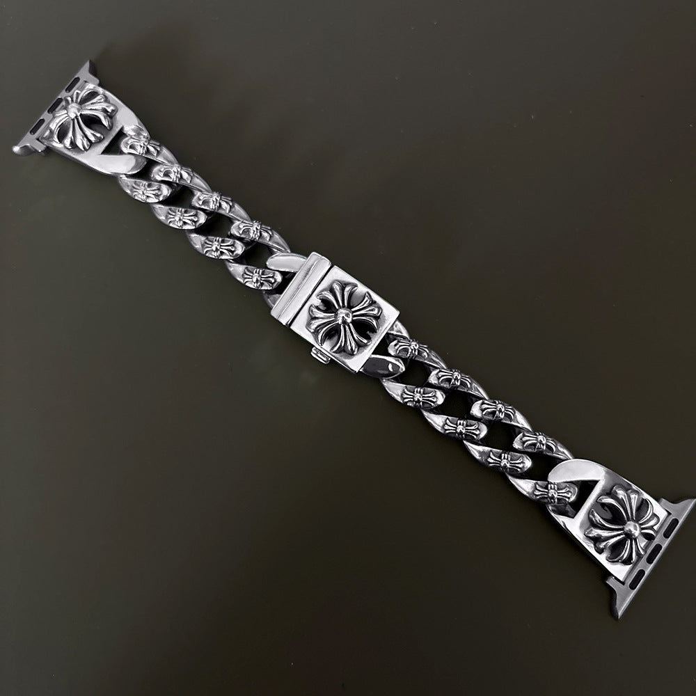 Cross Flower Watch Chain