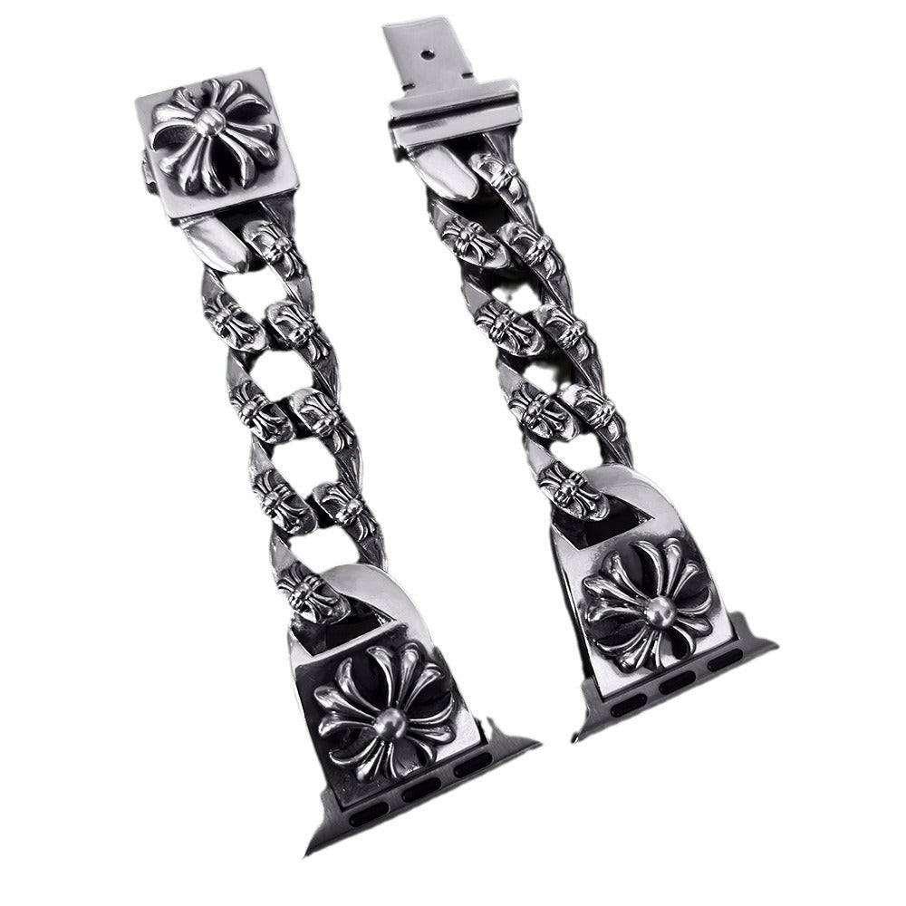 Cross Flower Watch Chain