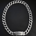 Thick Sword Cross Flower Hip-Hop Necklace