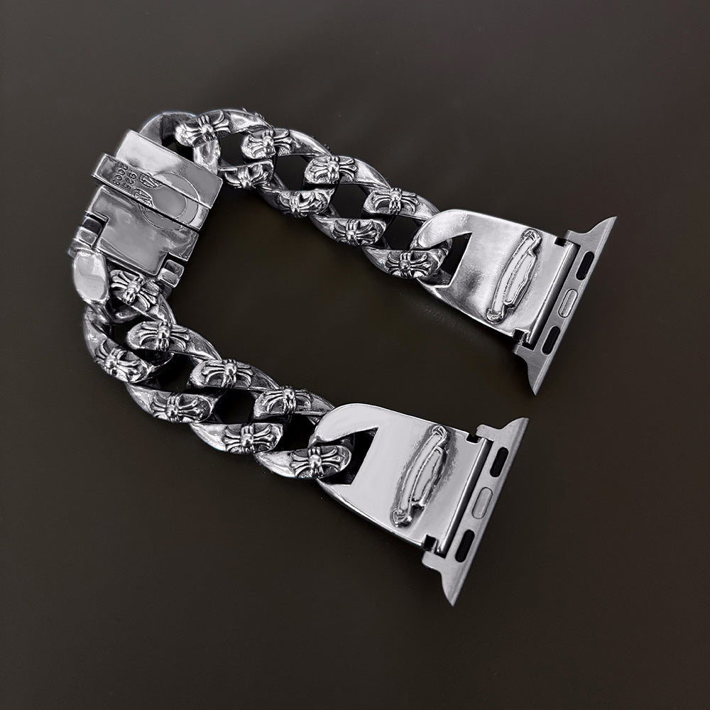 Cross Flower Watch Chain