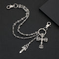 \Double-Layer Cross Retro Trouse Chain