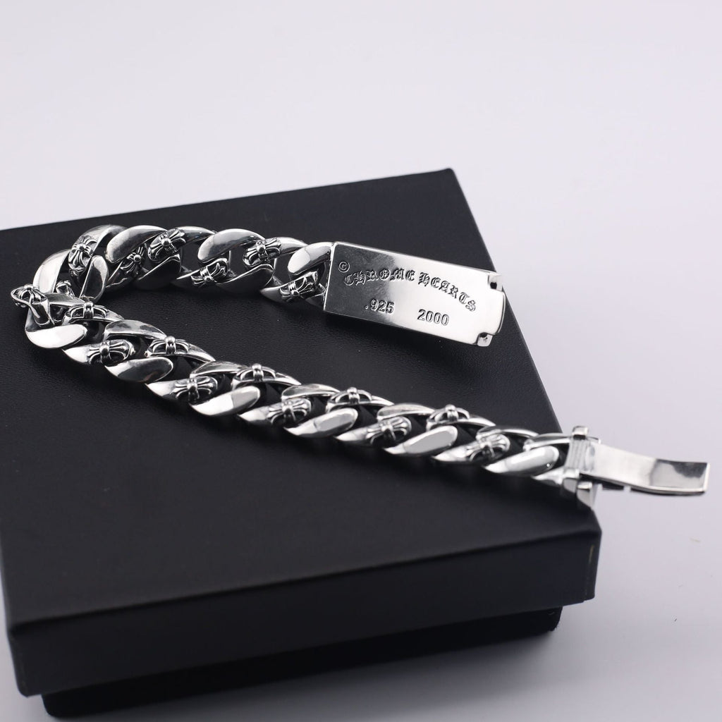  Floral Cross Diamond Bracelet 