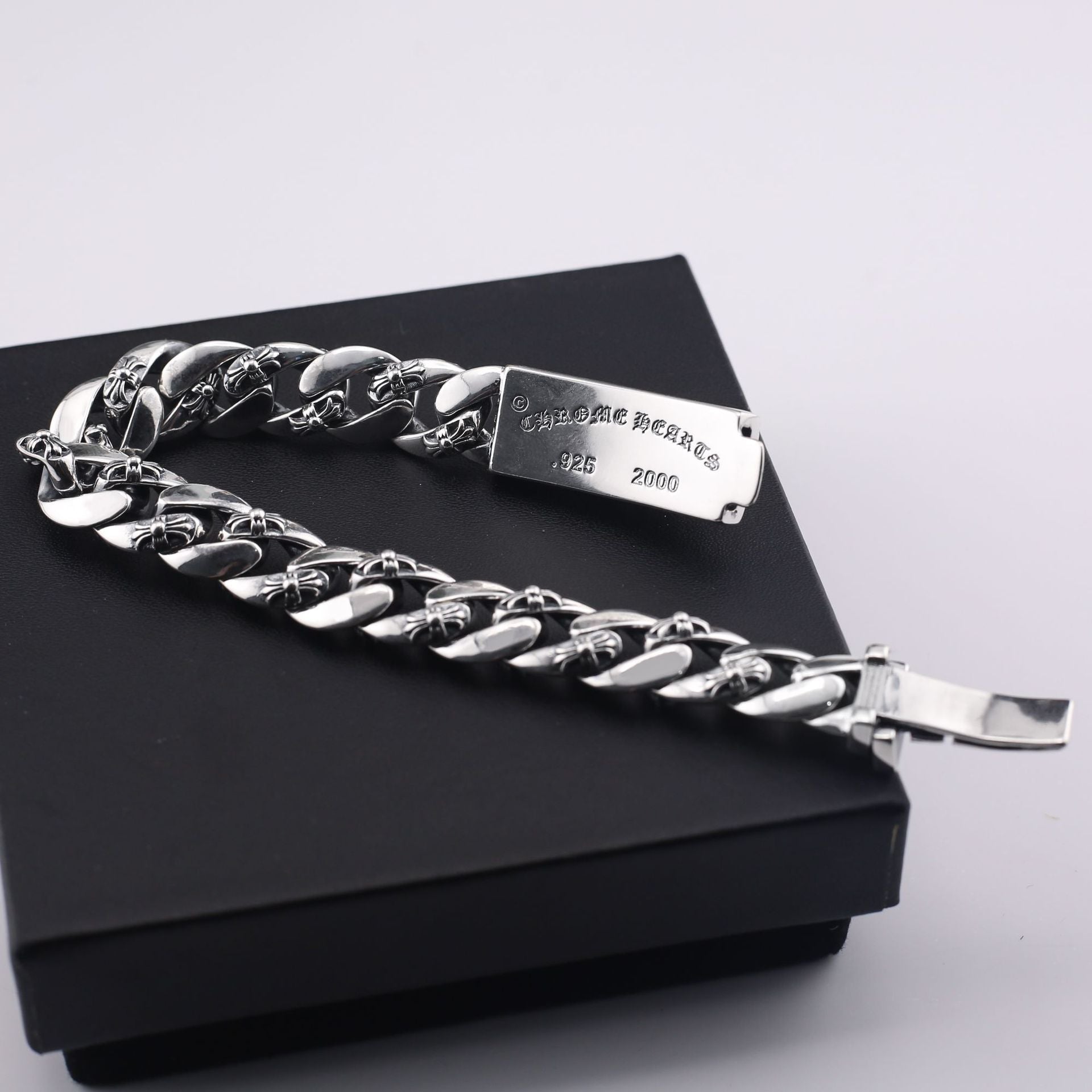  Floral Cross Diamond Bracelet 