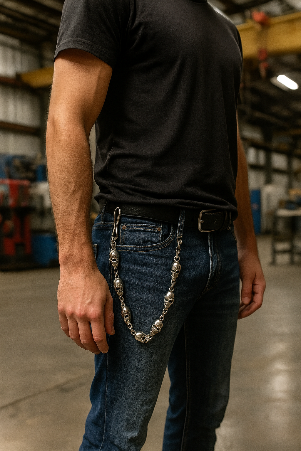 Big Ghost Head Hip-Hop Pants Chain