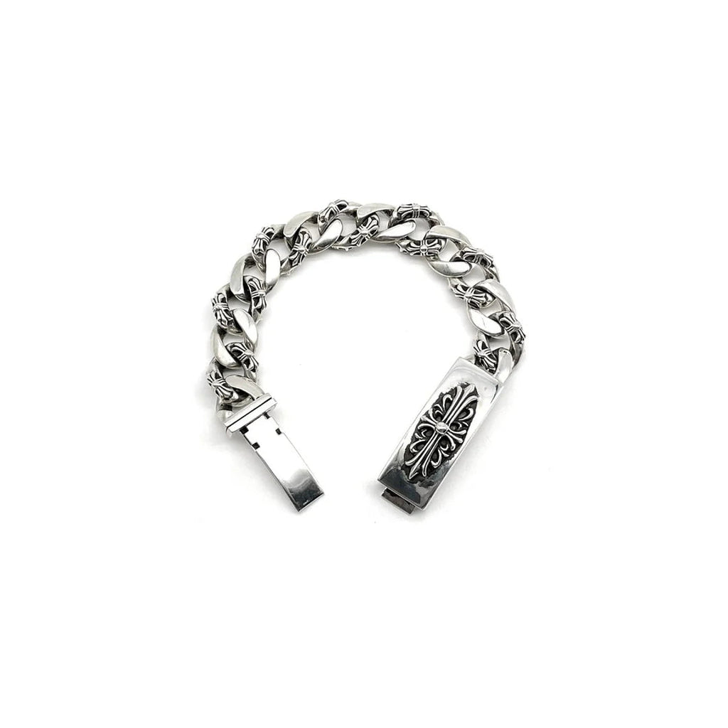 Floral Cross Bracelet