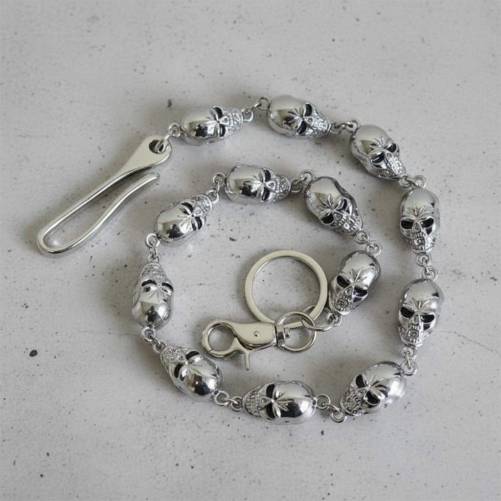 Big Ghost Head Hip-Hop Pants Chain
